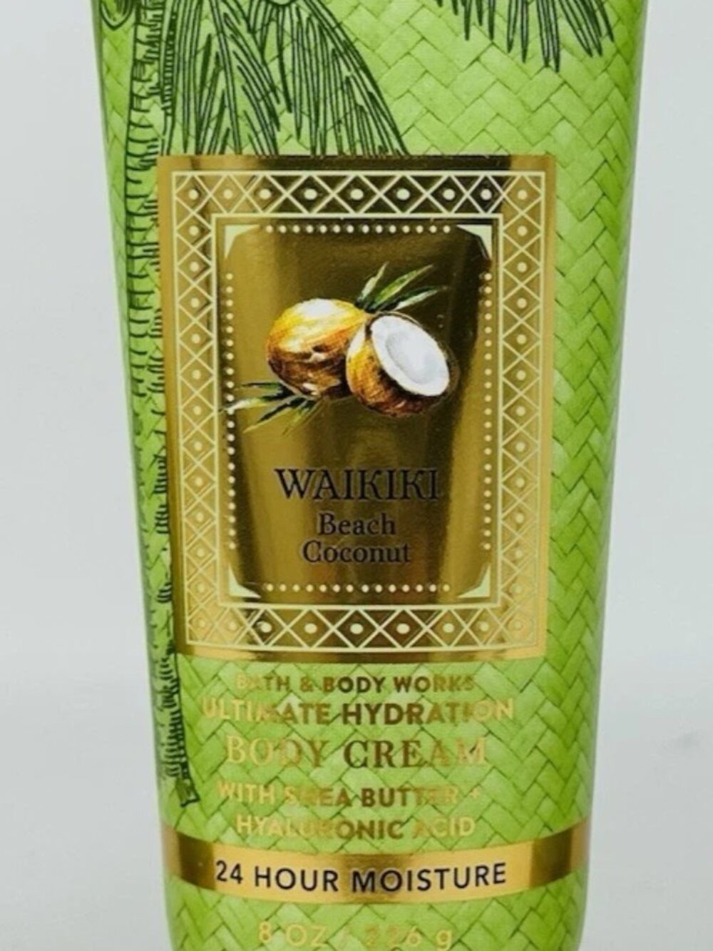 NEW BATH & BODY WORKS WAIKIKI BEACH COCONUT BODY CREAM-8 FL OZ